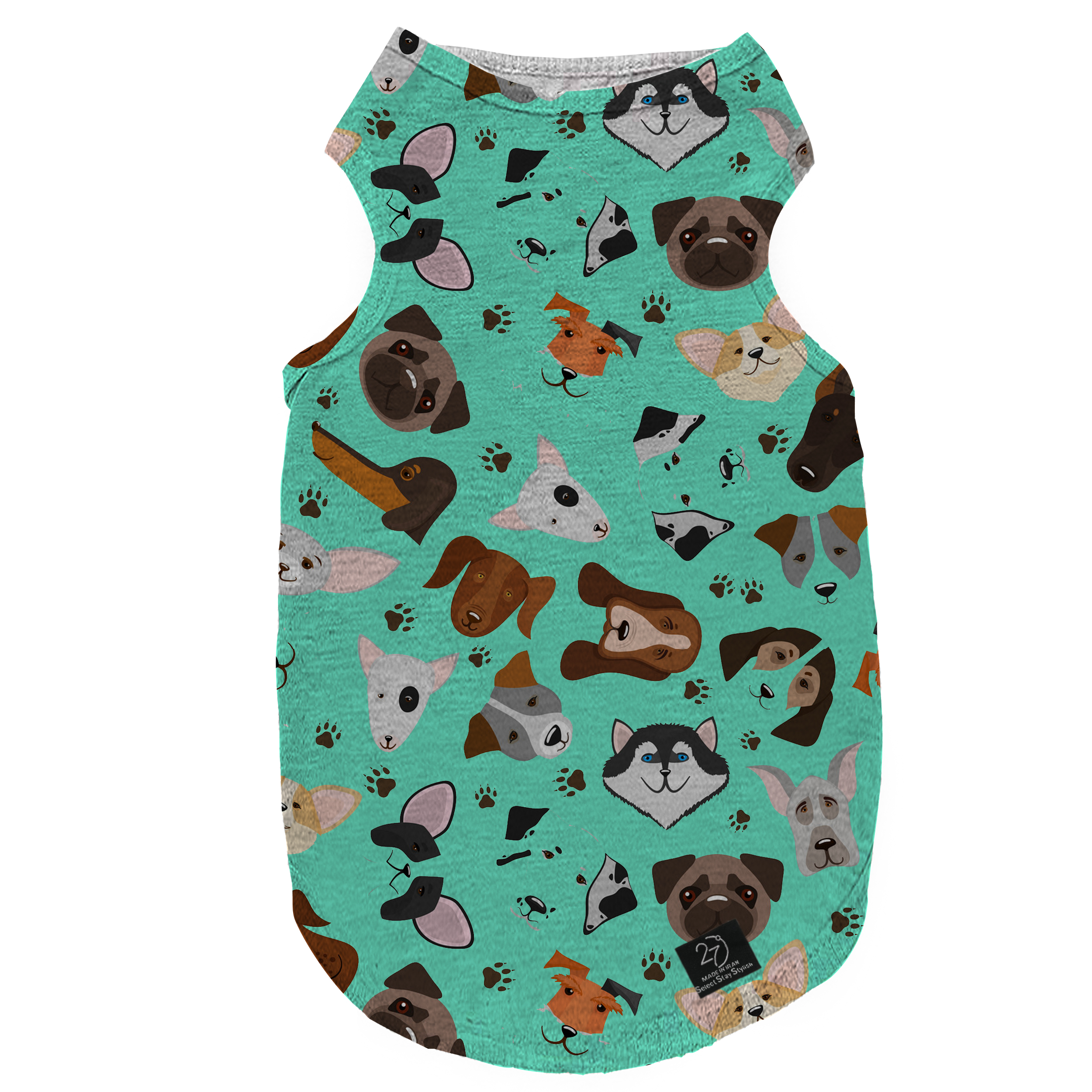 لباس سگ و گربه 27 طرح DOGS کد J15 سایز XL