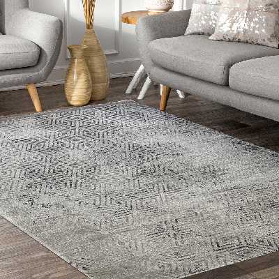 فرش ماشینی ساوین کد 4113 زمینه نقره ای 