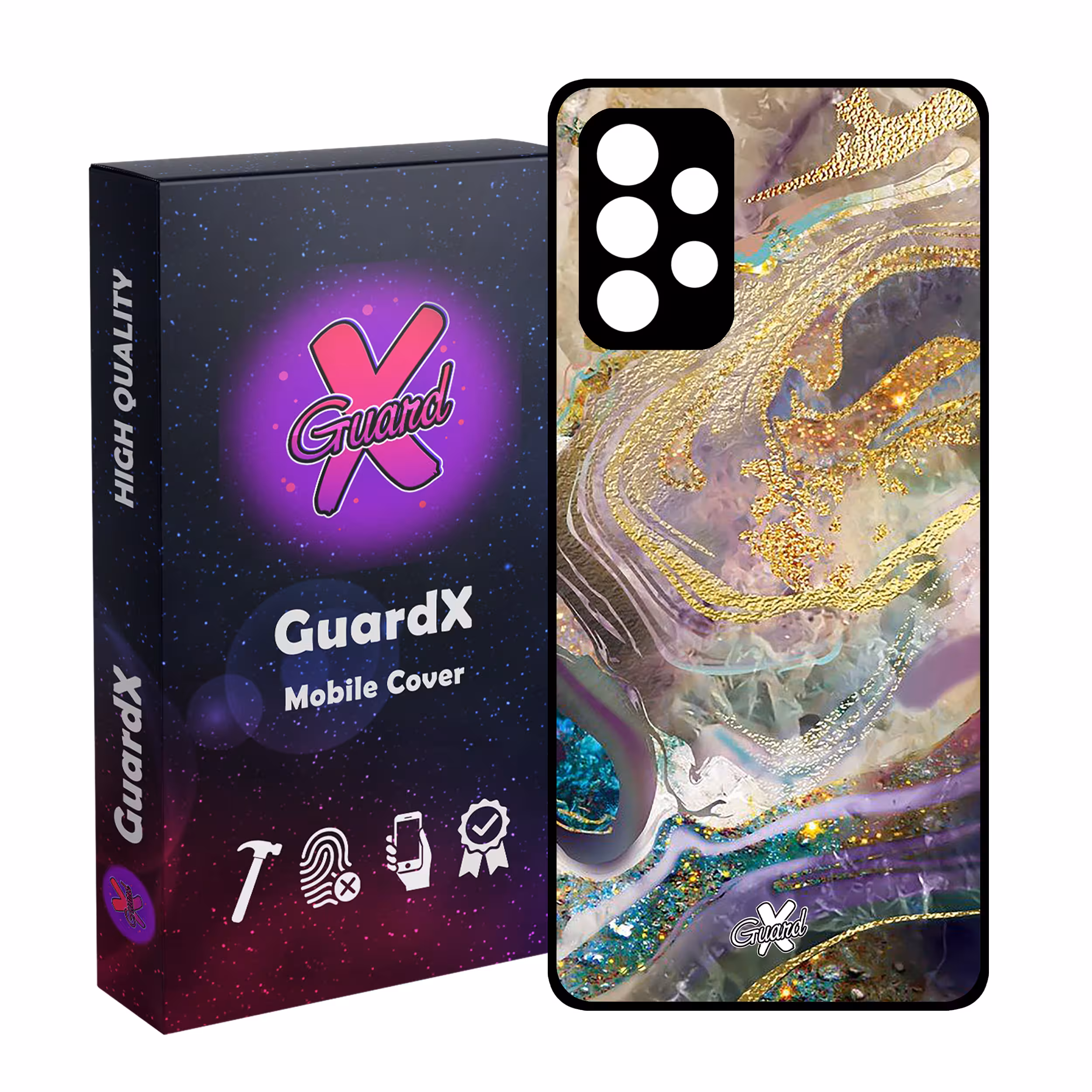 کاور گارد ایکس طرح ماربل مدل Glass10295 مناسب برای گوشی موبایل سامسونگ Galaxy A32 5G
