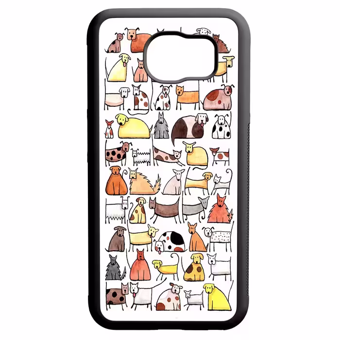 کاور طرح سگ ها کد 110146 مناسب برای گوشی موبایل سامسونگ galaxy s6