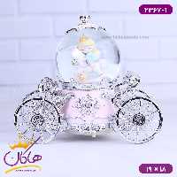 گوی موزیکال کالسکه ای دختر اسب سوار 2367/1