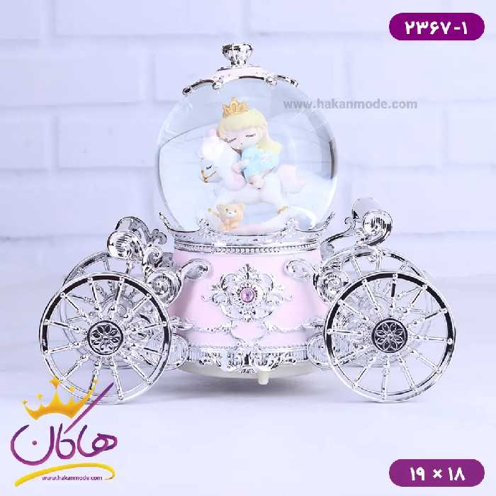 گوی موزیکال کالسکه ای دختر اسب سوار 2367/1
