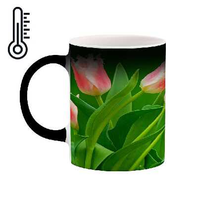 ماگ حرارتی طرح گل مدل mgh12114