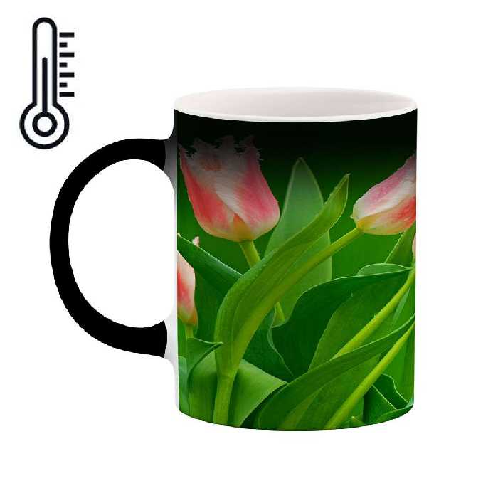 ماگ حرارتی طرح گل مدل mgh12114