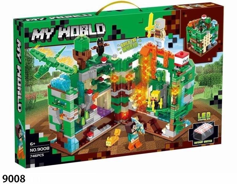 ساختنی مدل ماینکرافت چراغدار کد9008