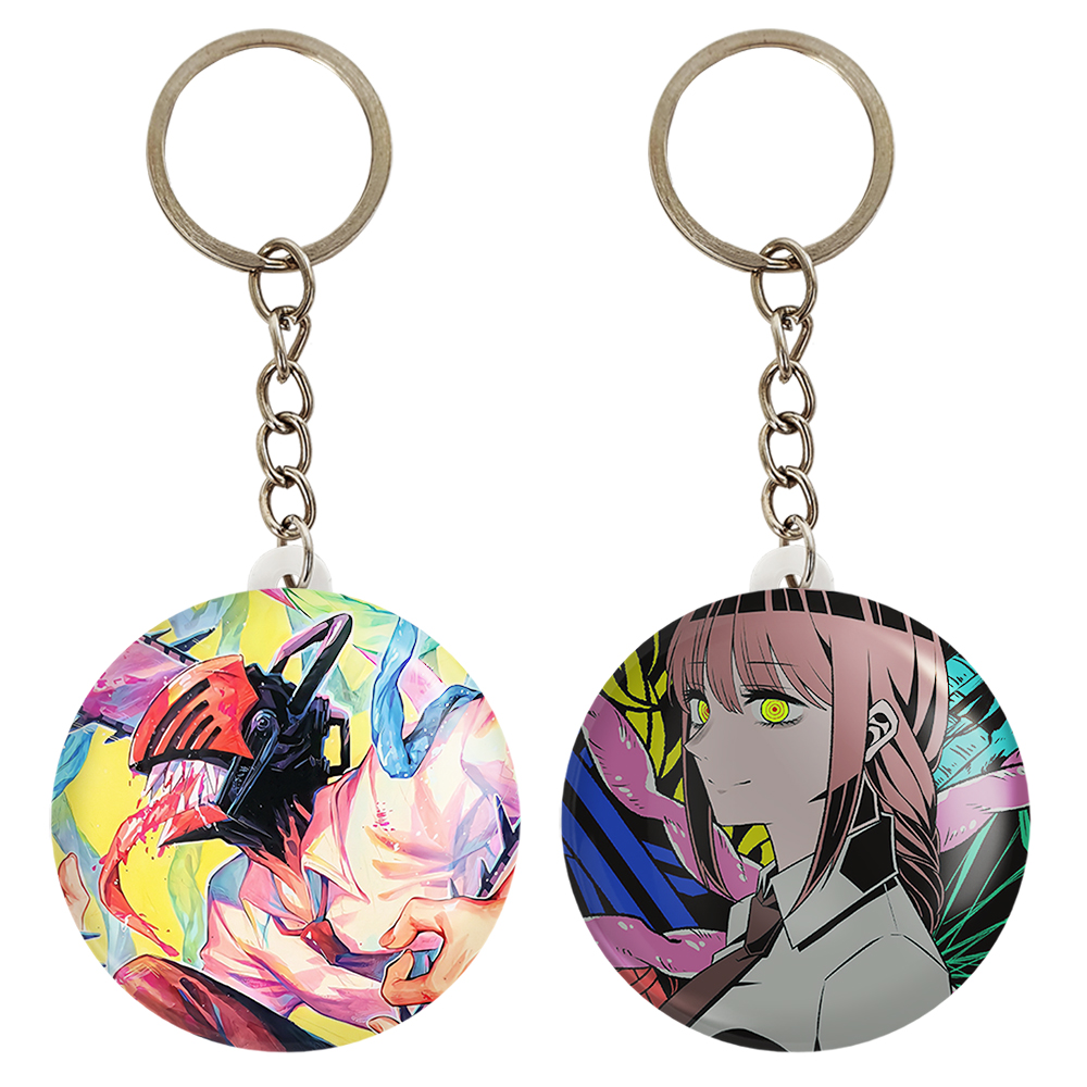 جاکلیدی خندالو مدل ماکیما و دنجی انیمه مرد اره ای کد 1788617890 مجموعه 2 عددی