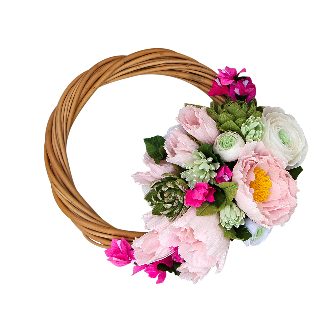 حلقه گل مصنوعی مدل گل های بهاری