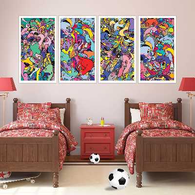 تابلو بکلیت مدل کودک مدل W-192 بسته 4 عددی