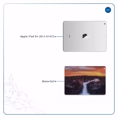 برچسب پوششی ماهوت مدل Waterfall مناسب برای تبلت اپل iPad Air 2013 A1475