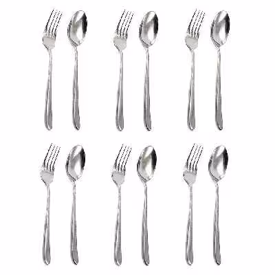 سرویس قاشق و چنگال 12 پارچه مدل دونا 