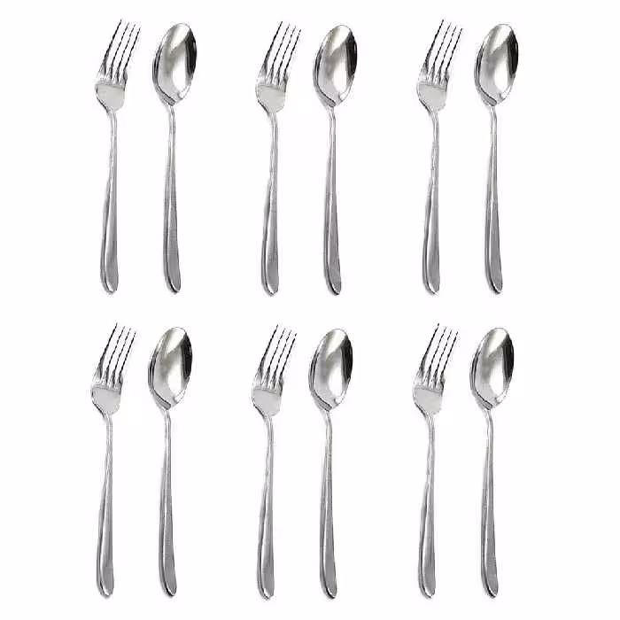 سرویس قاشق و چنگال 12 پارچه مدل دونا 