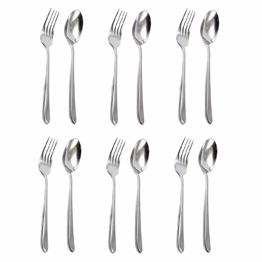 سرویس قاشق و چنگال 12 پارچه مدل دونا 