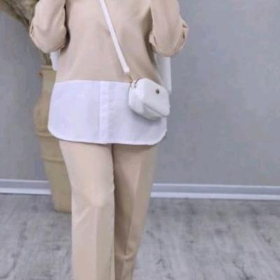 کد 2402مدل آیلار شومیز مانتویی و شلوار