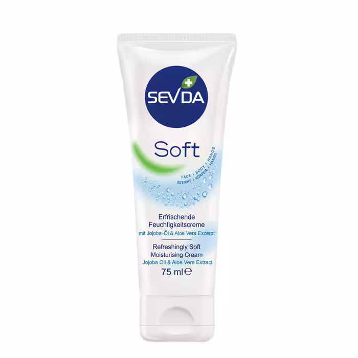 کرم مرطوب کننده سودا مدل soft حجم 75 میلی لیتر مجموعه 3 عددی