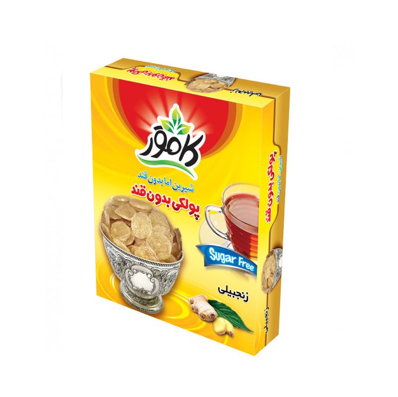 پولکی زنجبیلی بدون قند و رژیمی کامور