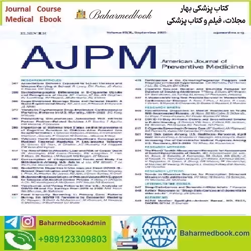 American Journal of Preventive Medicine Volume 61 Issue 1 to 6