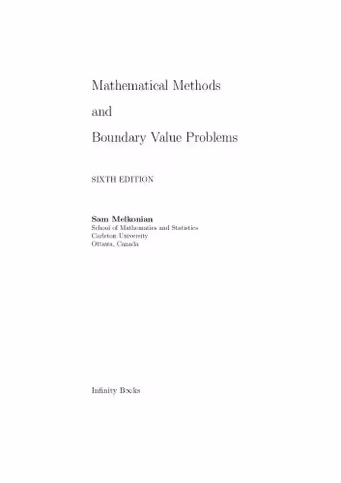 خرید و دانلود نسخه کامل کتاب Mathematical Methods and Boundary Value Problems