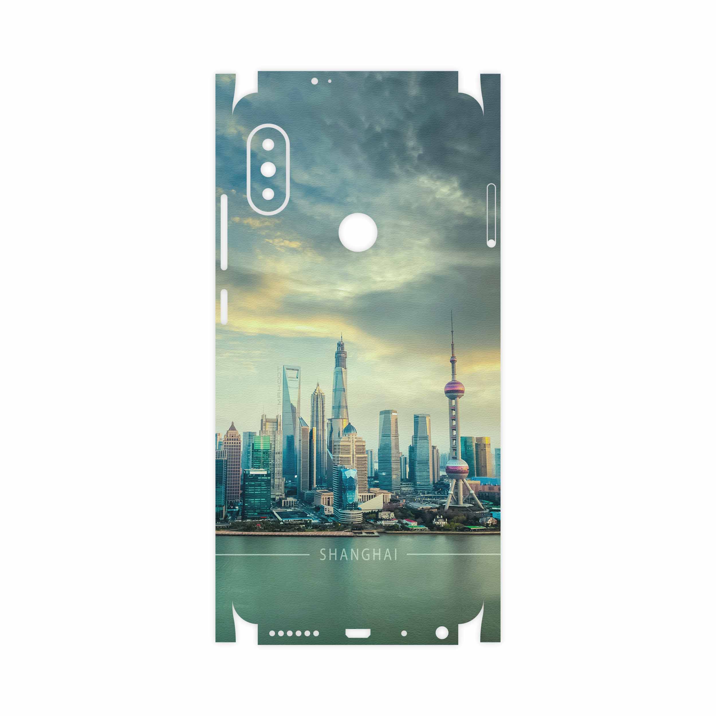برچسب پوششی ماهوت مدل Shanghai City-FullSkin مناسب برای گوشی موبایل شیائومی Redmi Note 5 Pro