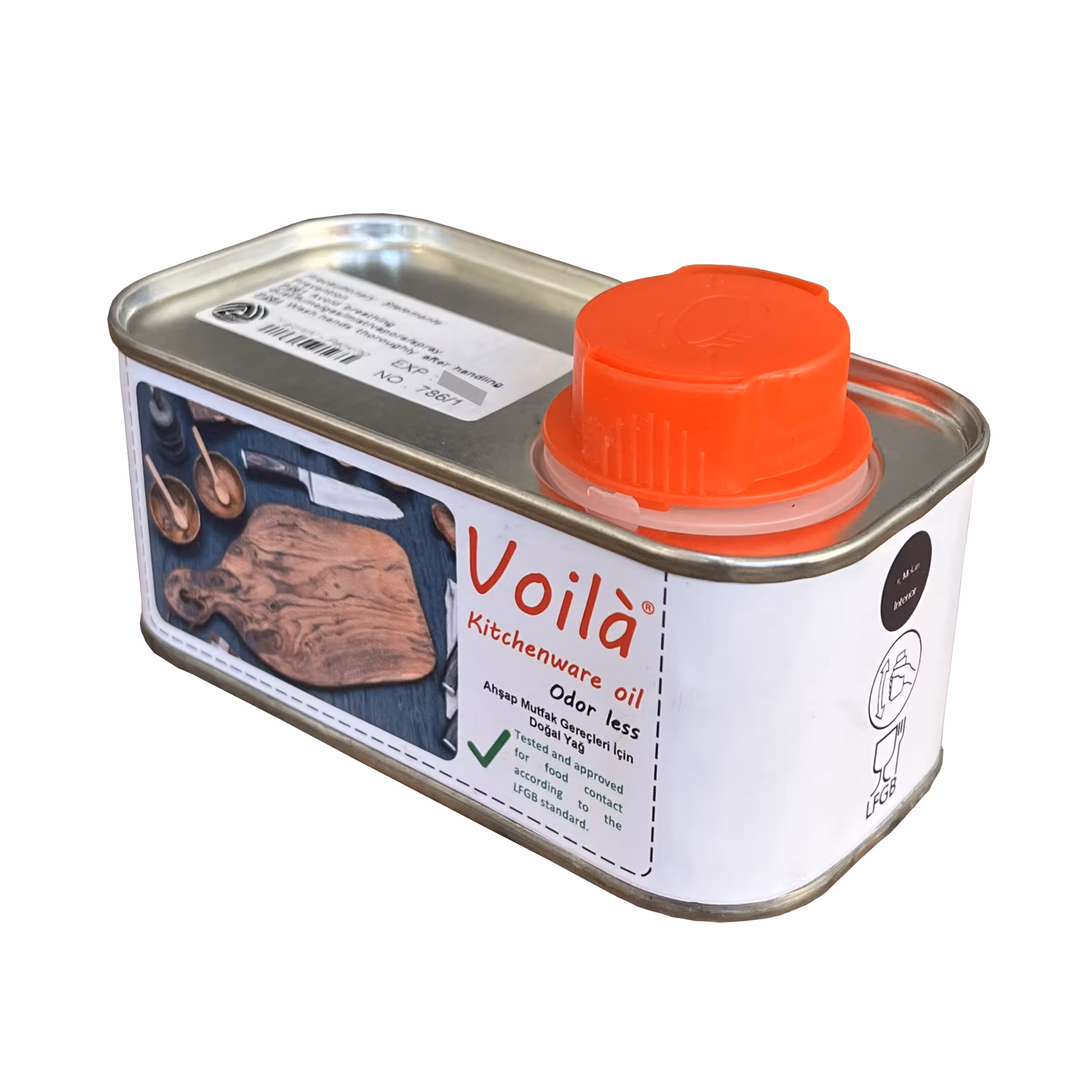 روغن ظروف چوبی گیاهی بی رنگ وویلا مدل Kitchenware حجم 250 میلی لیتر