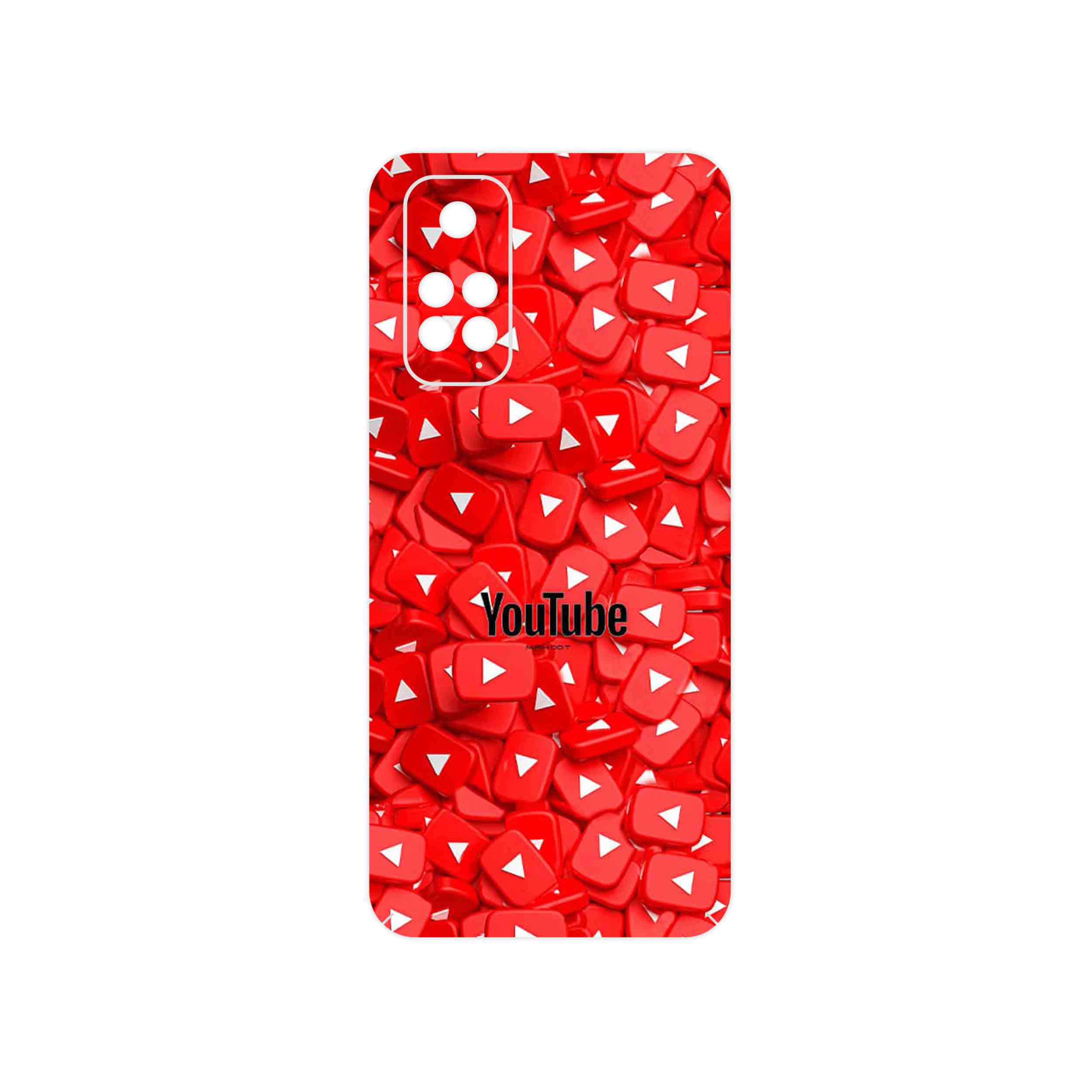 برچسب پوششی ماهوت مدل Youtube مناسب برای گوشی موبایل شیائومی Redmi Note 11