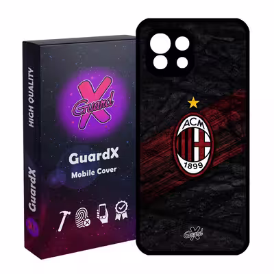 کاور گارد ایکس طرح AC Milan مدل Glass10057 مناسب برای گوشی موبایل شیائومی Mi 11 Lite