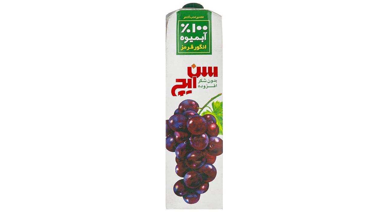 آبمیوه انگور قرمز سن ایچ حجم 1 لیتر | فروشگاه اینترنتی تاتا کالا