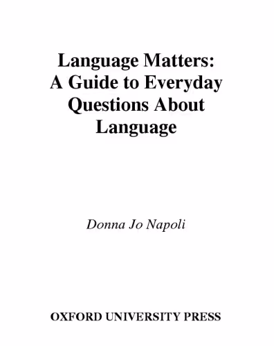 خرید و دانلود نسخه کامل کتاب Language Matters: A Guide to Everyday Questions About Language