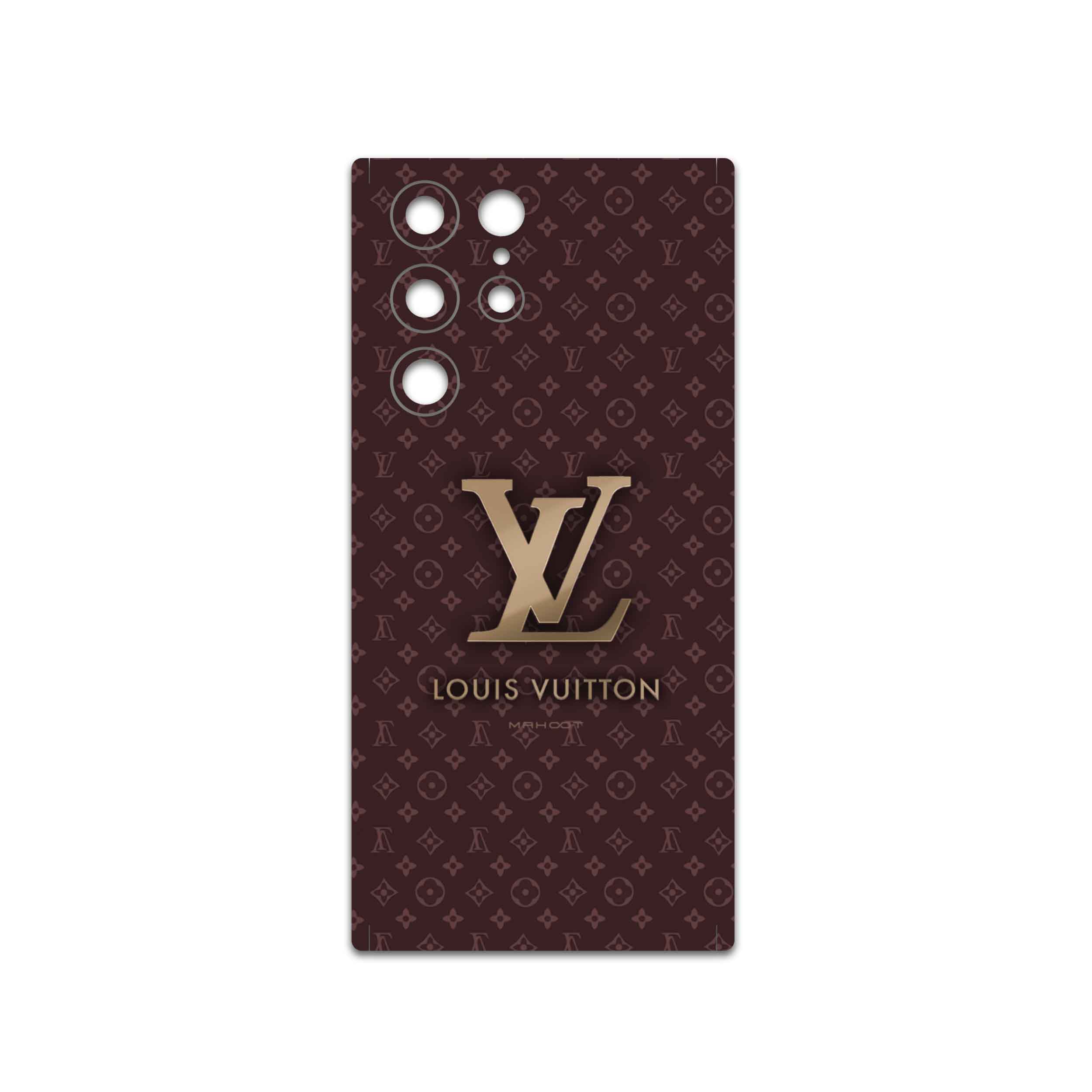 برچسب پوششی ماهوت مدل LOUIS-VUITTON-Logo مناسب برای گوشی موبایل سامسونگ Galaxy S22 Ultra 5G