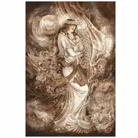 کد 27069 - نخ و نقشه کامپیوتری تابلو فرش عرشیان طرح مینیاتور  مادر