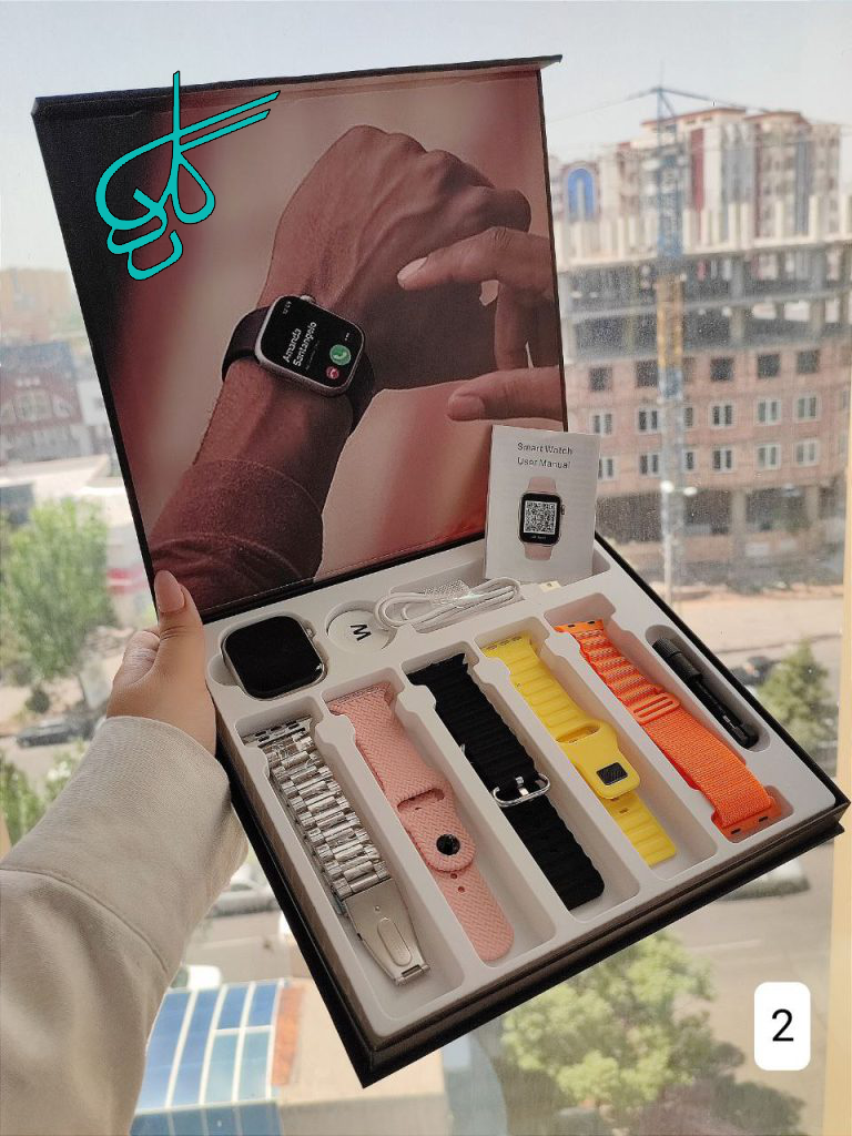 خرید ساعت هوشمند ws22max دارای شارژر وایرلس بند کوچک کننده به همراه 5 بند کد 1918821 - ردگل