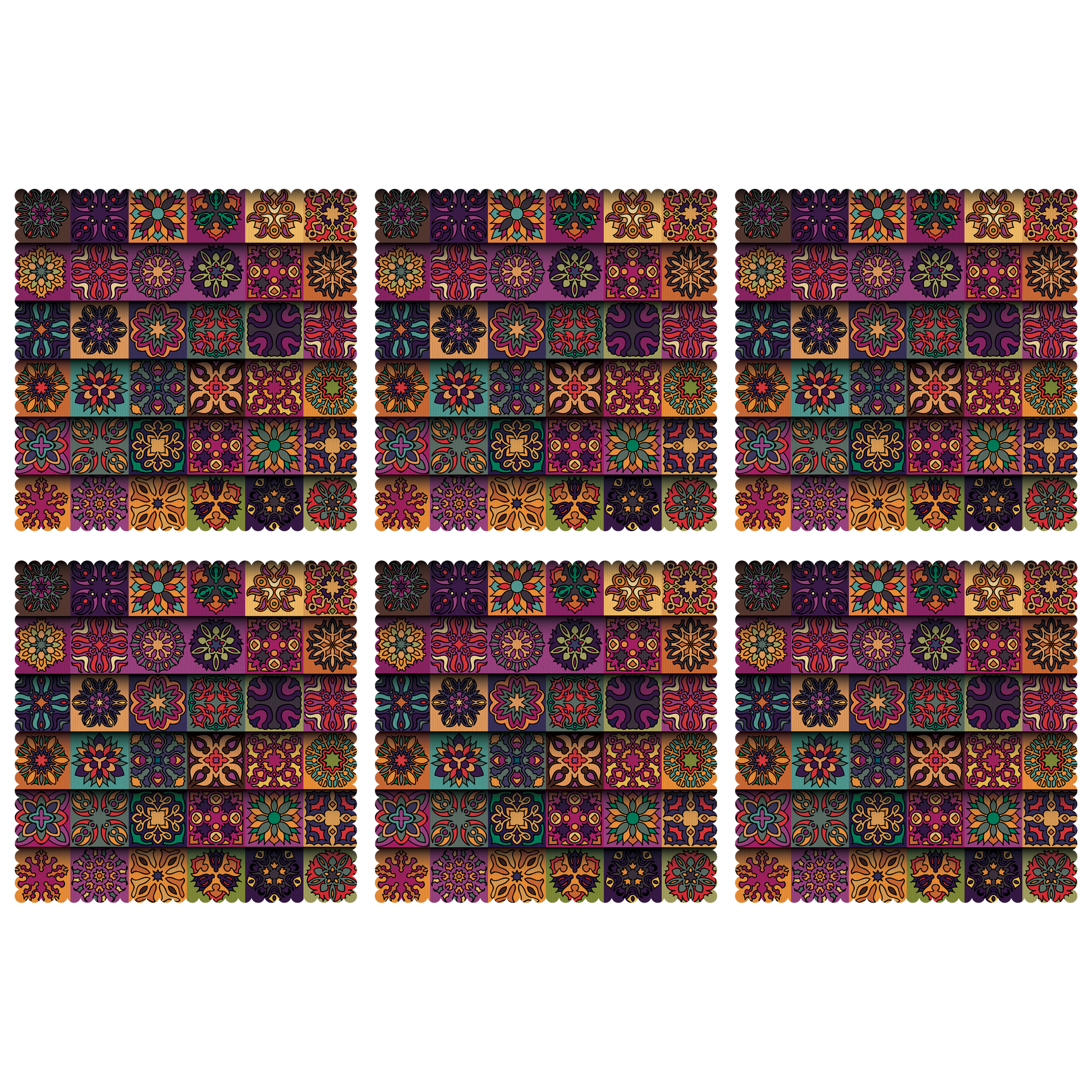 زیربشقابی مدل U1-42527 بسته 6 عددی