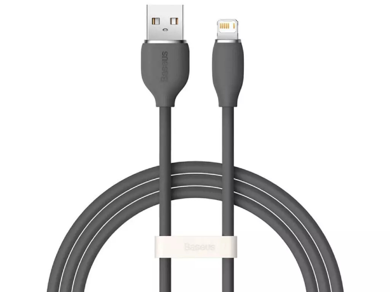 کابل فست شارژ لایتنینگ بیسوس مدل Jelly Liquid Silica Gel CAGD000004 به طول 1.2 متر