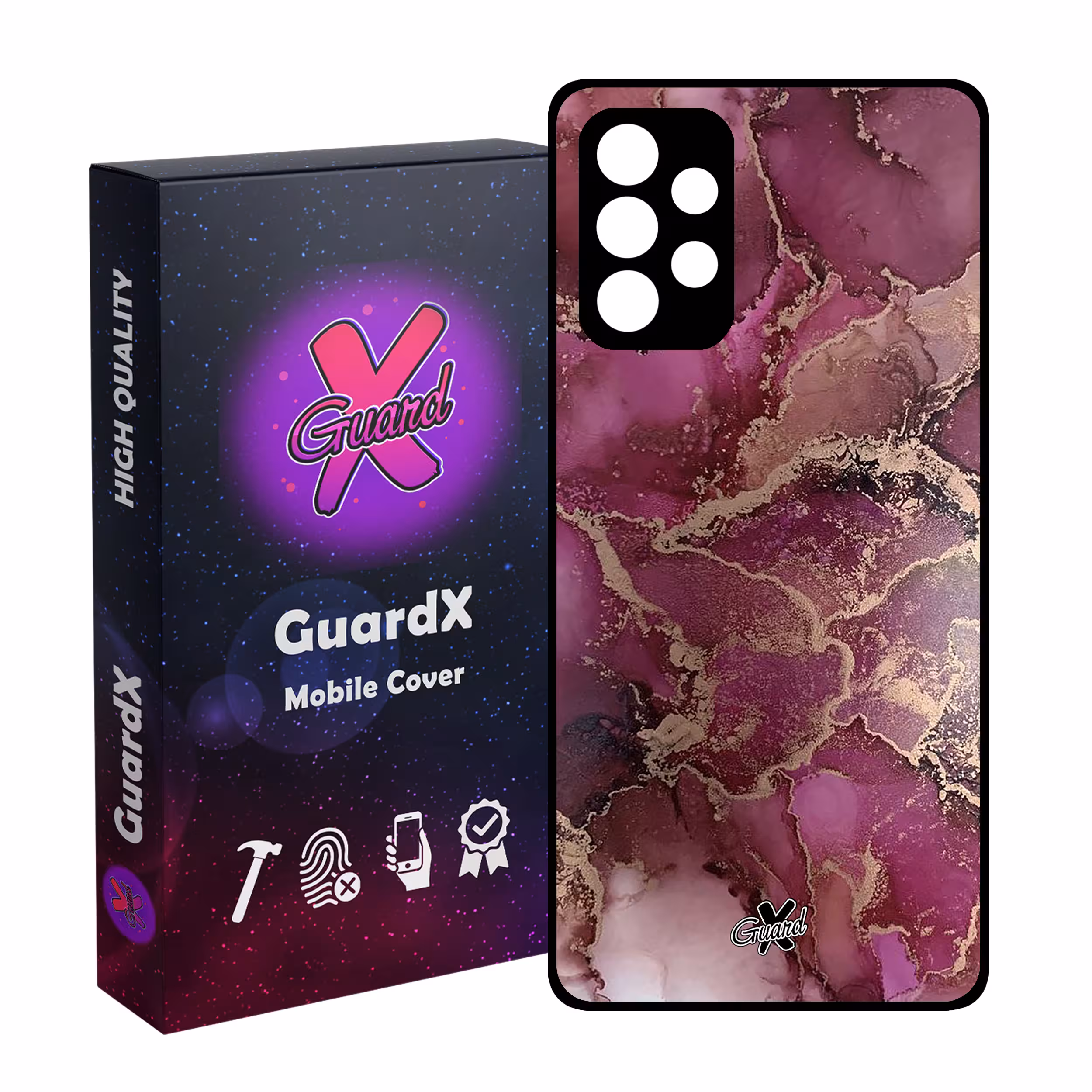 کاور گارد ایکس طرح ماربل مدل Glass10271 مناسب برای گوشی موبایل سامسونگ Galaxy A72