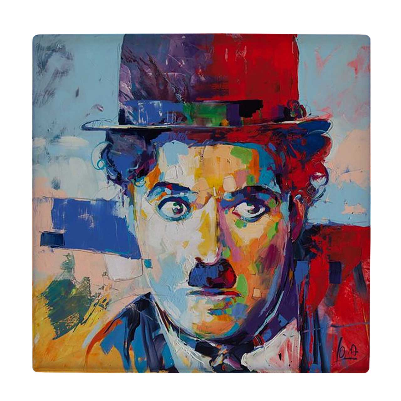  کاشی کارنیلا طرح چارلی چاپلین کد wkk1354