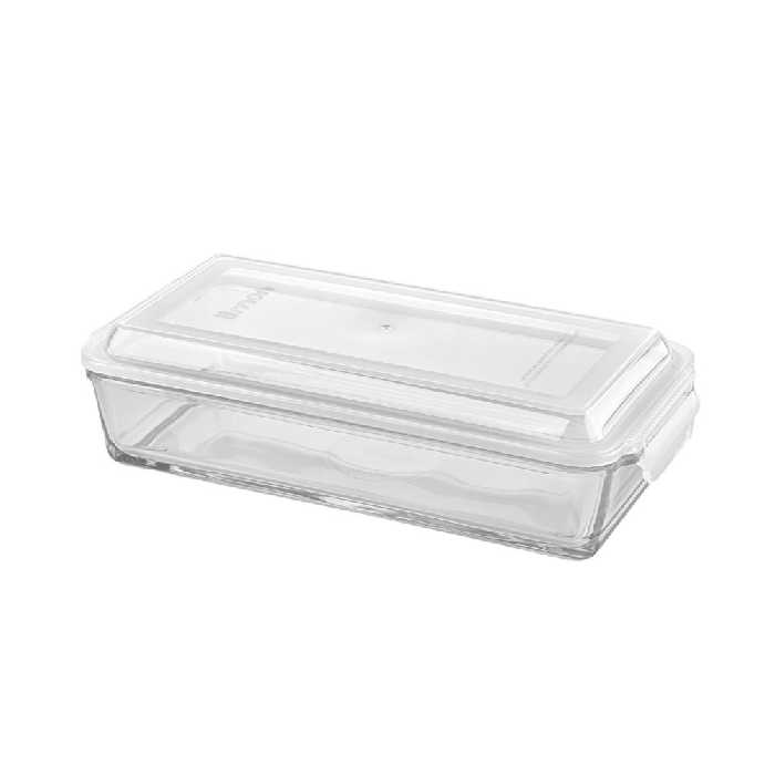 ظرف غذا شیشه ای لیمون مستطیل 1.4 لیتر