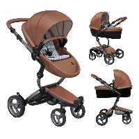 ست کالسکه کریکات زاری شتری با فریم گرفیت گری و استارتر پک میما MIMA Camel Carrycot stroller set with gray graphite frame and starter pack