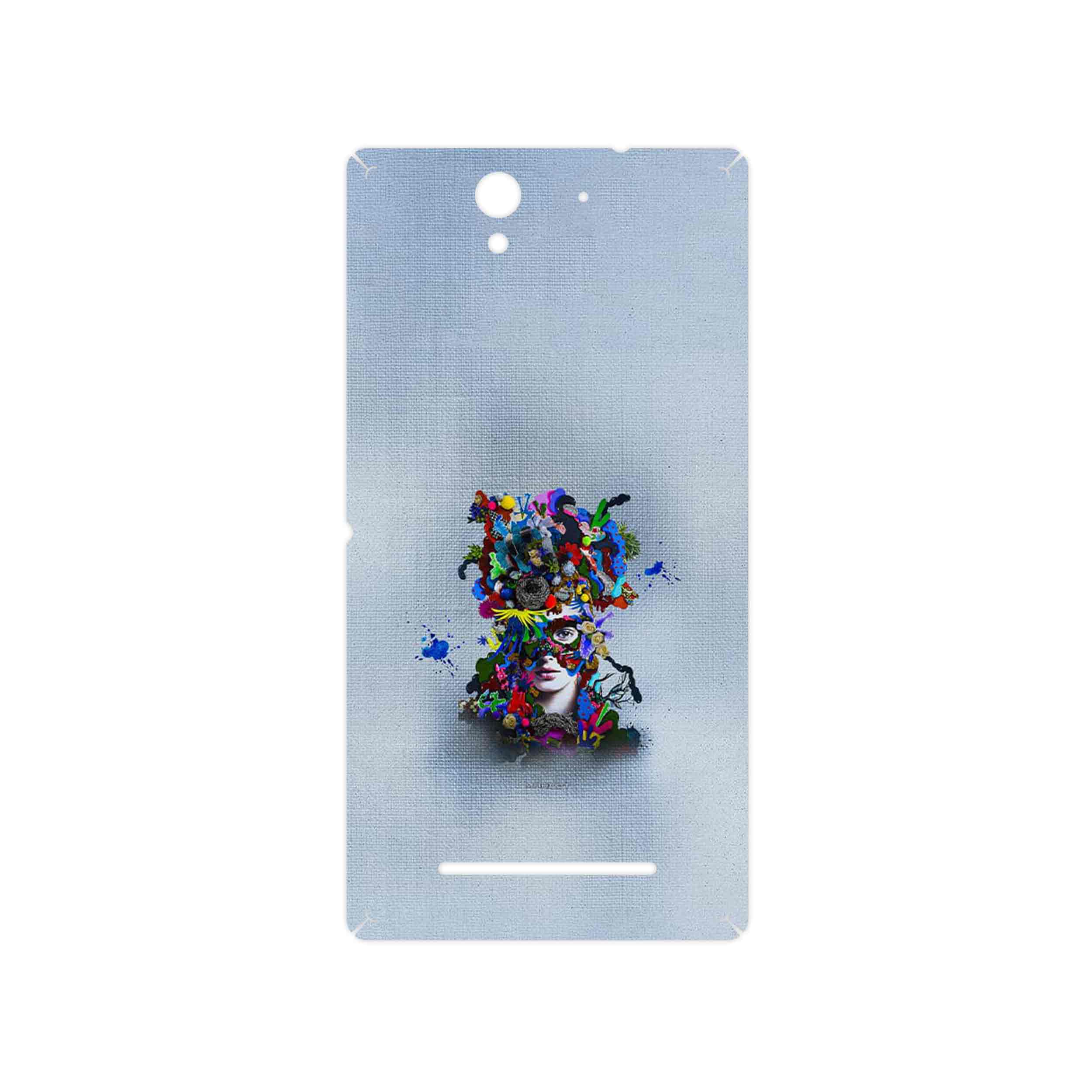 برچسب پوششی ماهوت مدل Collage of surreal Portrait of Women 4 مناسب برای گوشی موبایل سونی Xperia C3 Dual