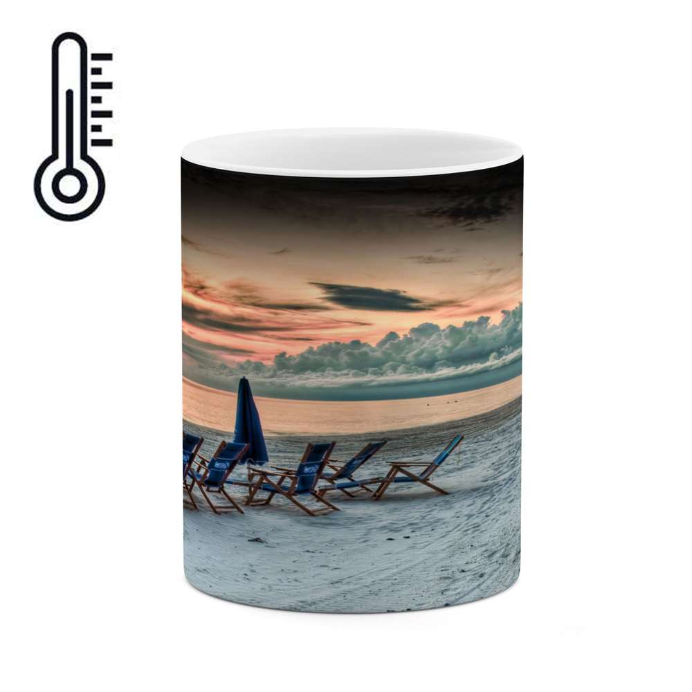 ماگ حرارتی کاکتی طرح ساحل مدل mgh16084