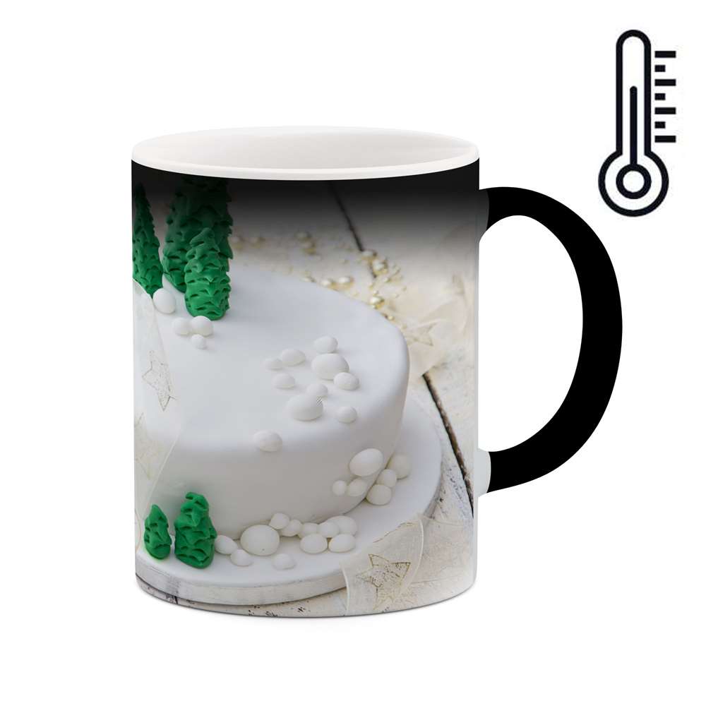 ماگ حرارتی طرح کیک کریسمس  مدل mgph11079