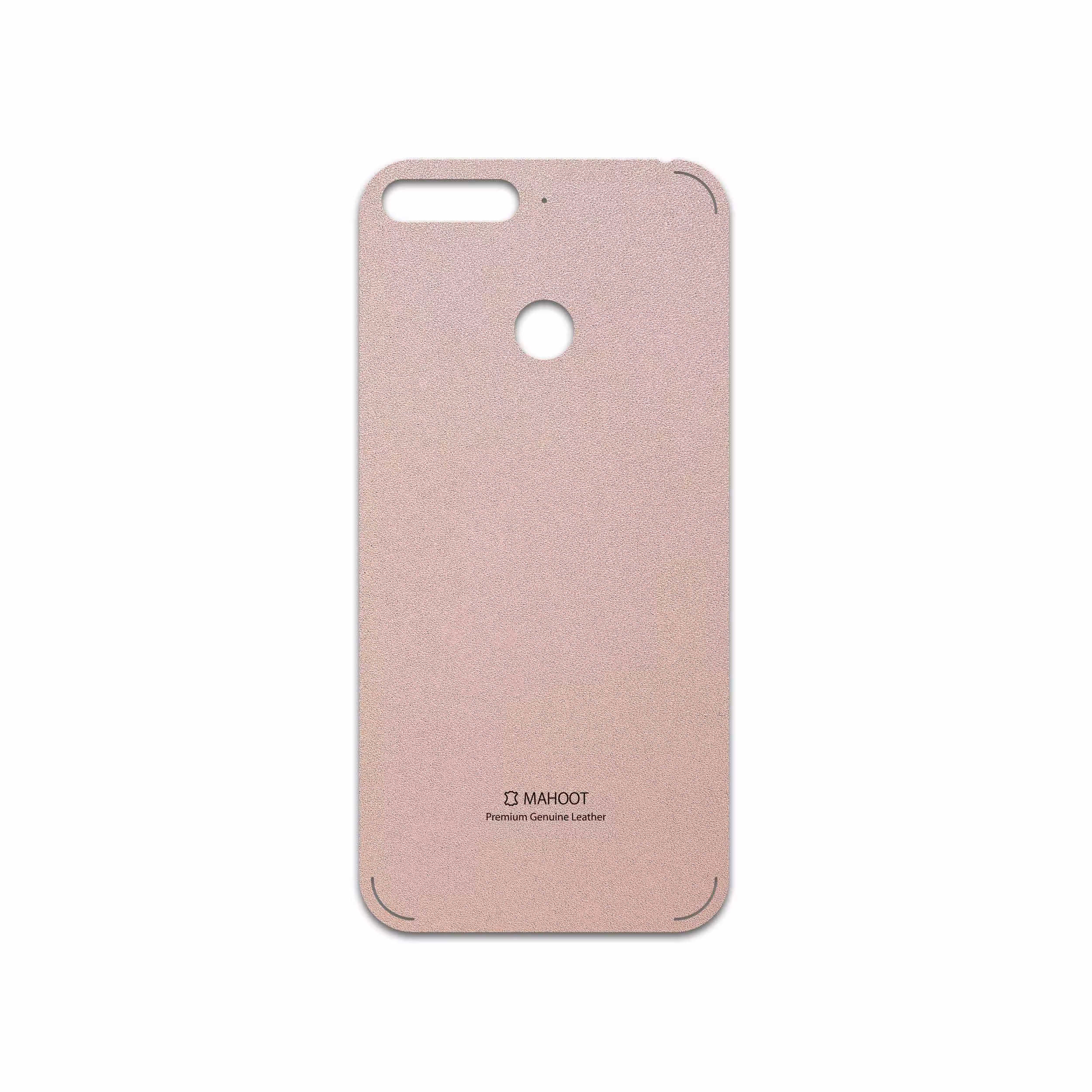 برچسب پوششی ماهوت مدل Rose Gold Leather مناسب برای گوشی موبایل هوآوی Y6 2018