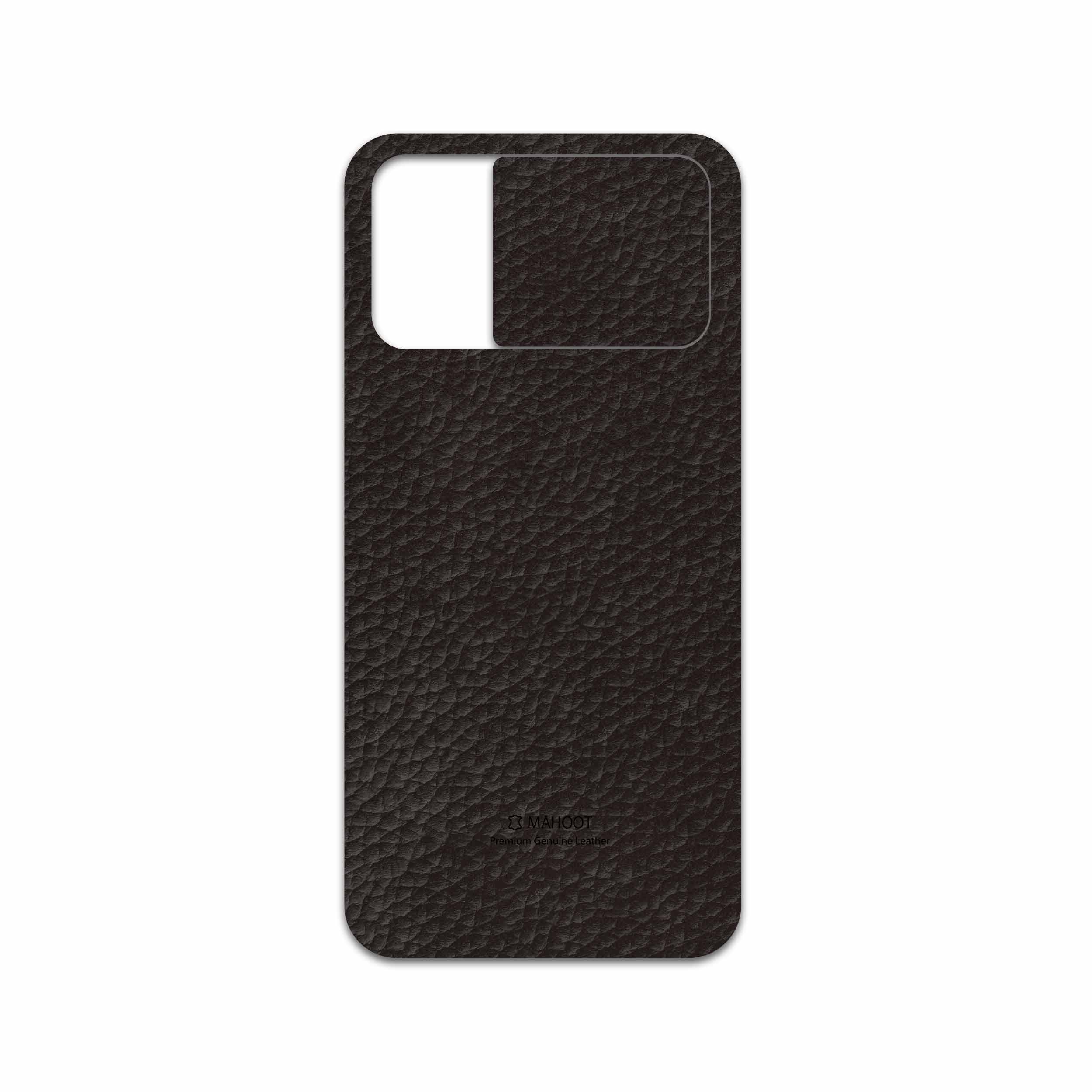 برچسب پوششی ماهوت مدل Dark-Brown-Leather مناسب برای گوشی موبایل شیائومی Poco M3