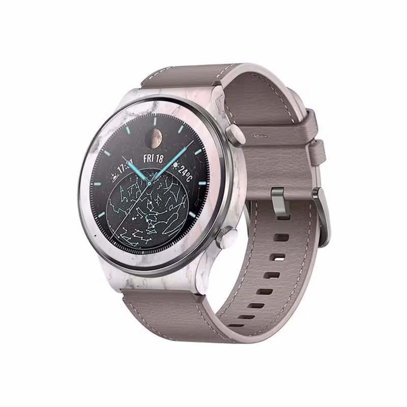 برچسب ماهوت طرح Blanco-Pink-Marble مناسب برای ساعت هوشمند هوآوی Watch GT 2 Pro | کالا برتری