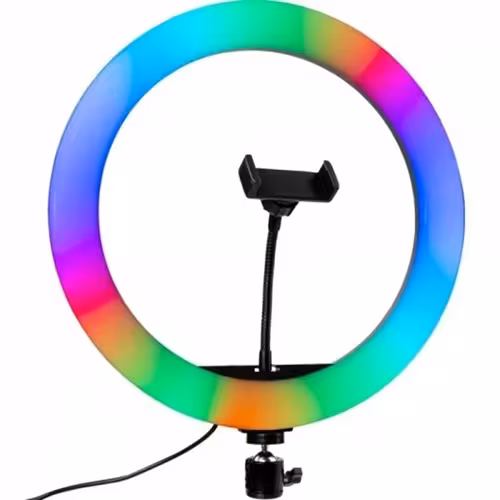رینگ لایت 12 اینچ RGB مدل MJ33