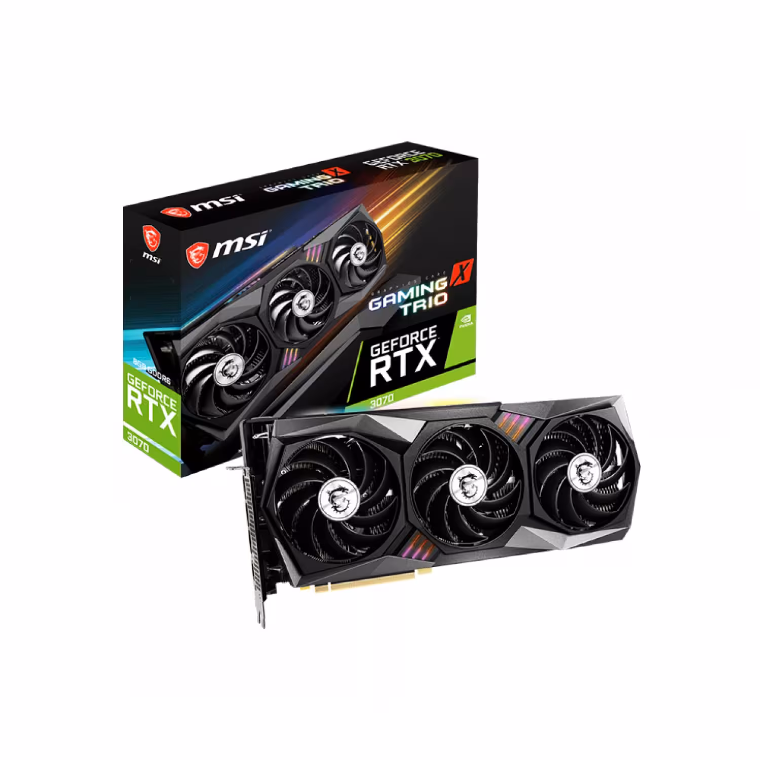 کارت گرافیک ام اس آی مدل GeForce RTX 3070 GAMING X TRIO OC 8G