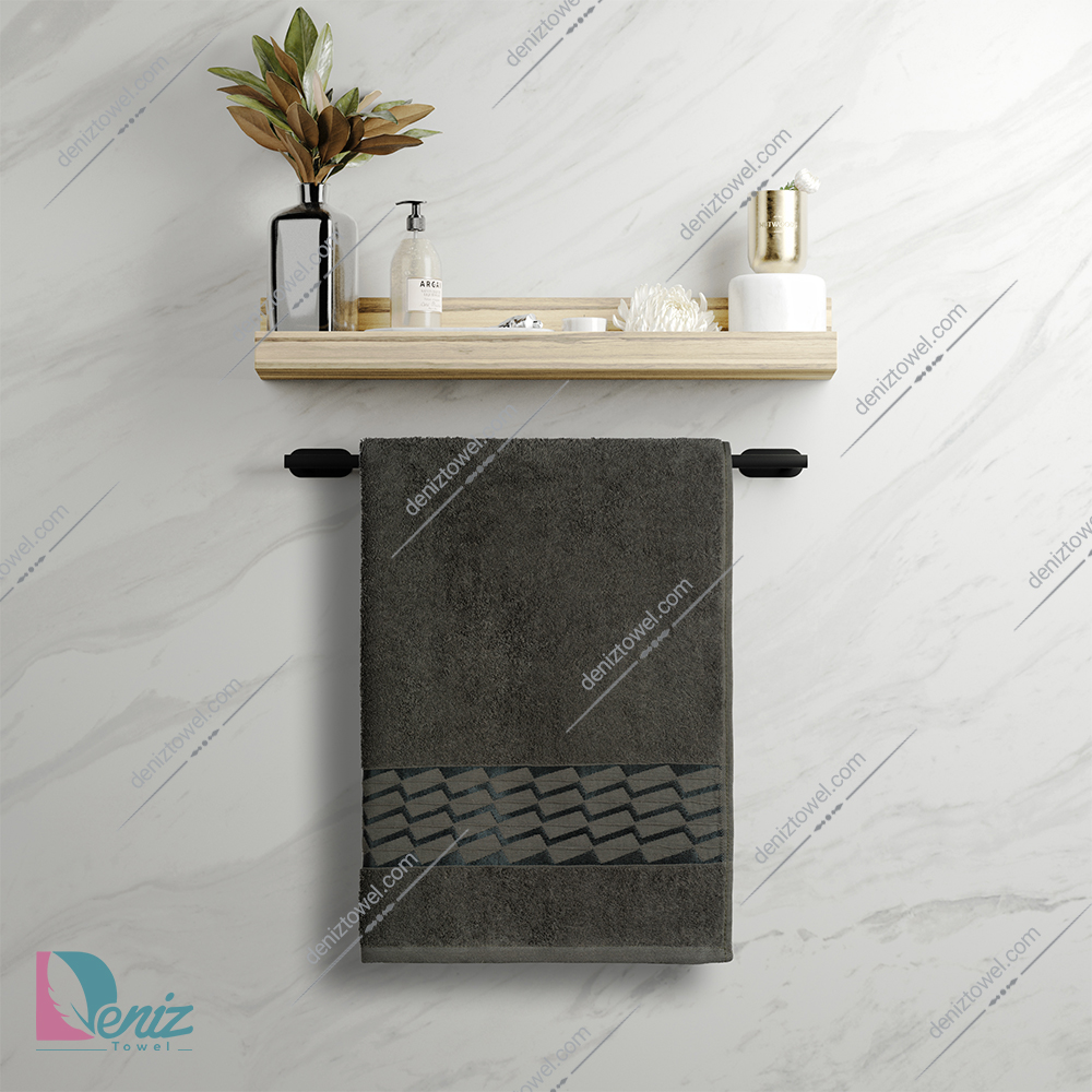 حوله استخری طرح آرام رنگ یشمی تیره