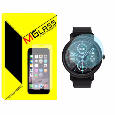 محافظ صفحه نمایش شیشه‌ای ام گلس مدل SH-MG مناسب برای ساعت هوشمند میبرو Air