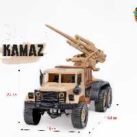 کامیون جنگی کاماز سانی دارای توپ جنگی