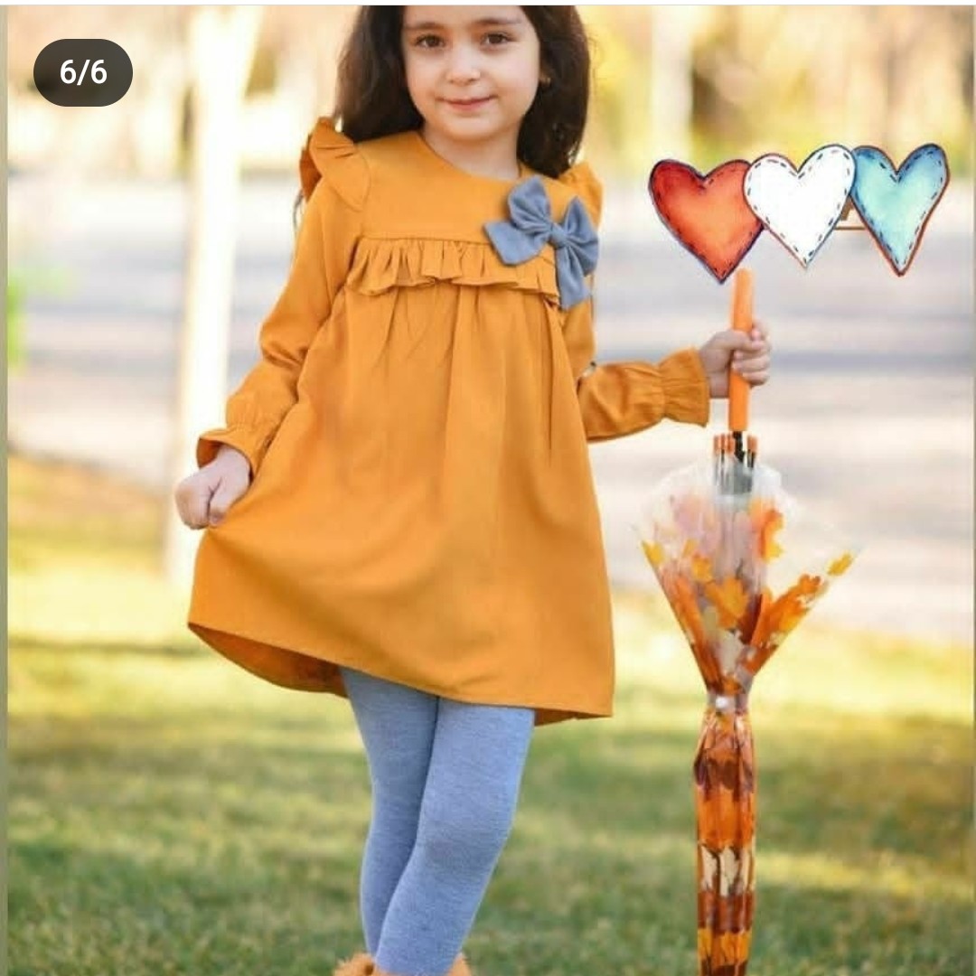 پیراهن دخترانه سارافون دخترانه مناسب 1 تا 12 سال خنک و تابستانه