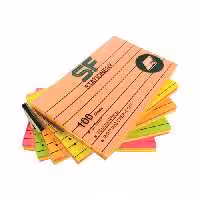 کاغذ یادداشت-پست ایت100 برگ 12/5*7/5خط دار SF رنگی 12 عددی