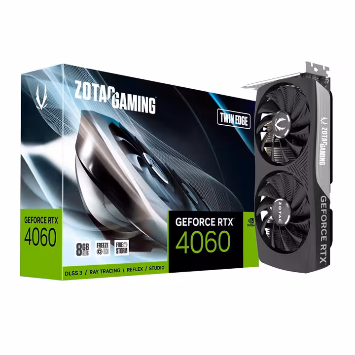 کارت گرافیک Zotac Gaming GeForce RTX 4060 Twin Edge 8GB GDDR6 128Bit